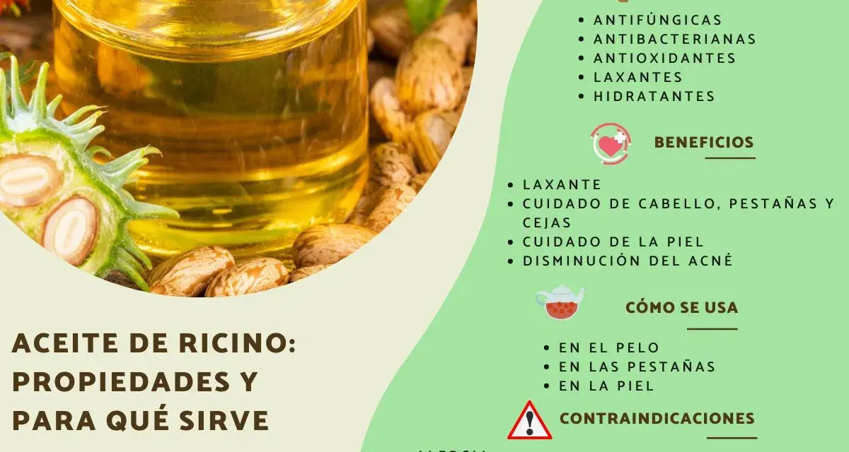 Aceite de ricino para la cara: sus propiedades hidratantes y beneficios para la piel, cabello y pestañas.