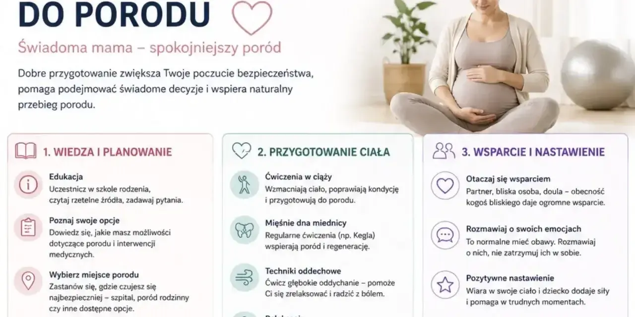 Przygotowanie do porodu: wiedza, ćwiczenia, wsparcie. Świadoma mama to spokojniejszy poród.
