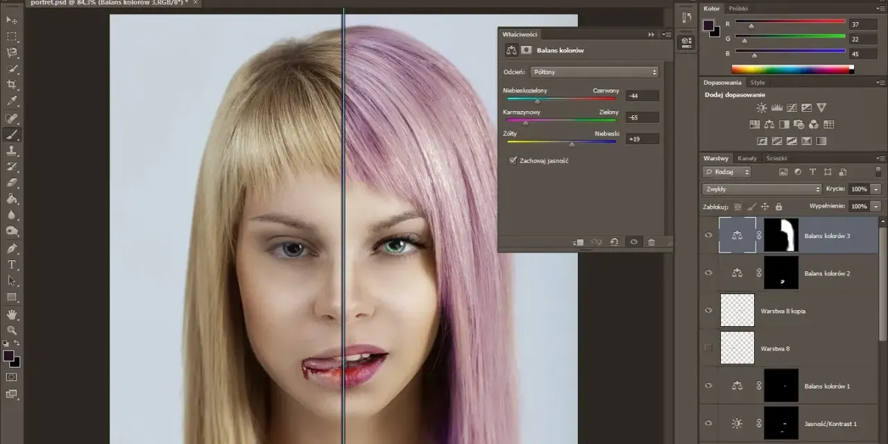 Jak zmienić kolor włosów w Photoshopie? Sekret naturalnego retuszu