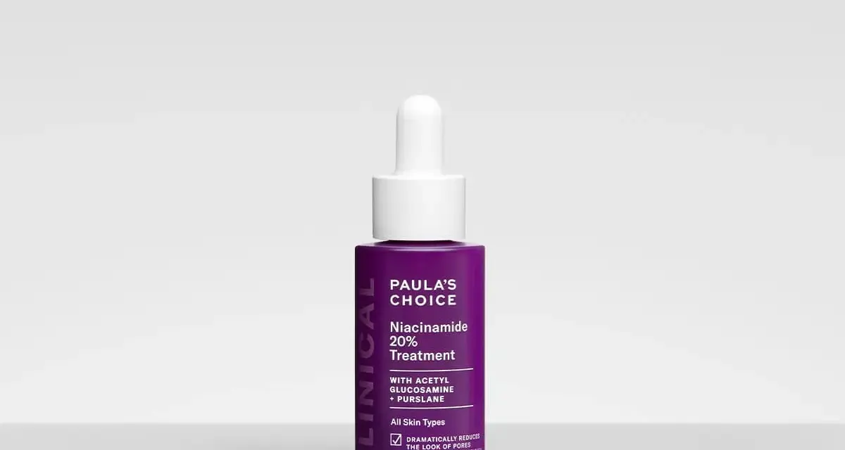Siero Paula's Choice con niacinamide 20% per ridurre i brufoli e i pori dilatati.