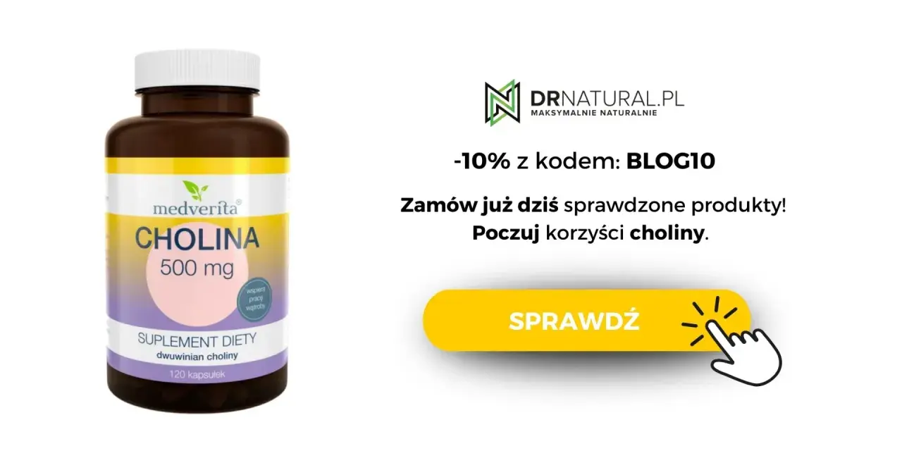Suplement diety z choliną 500 mg. Odkryj jej działanie i korzyści dla wątroby. Zamów teraz z rabatem!