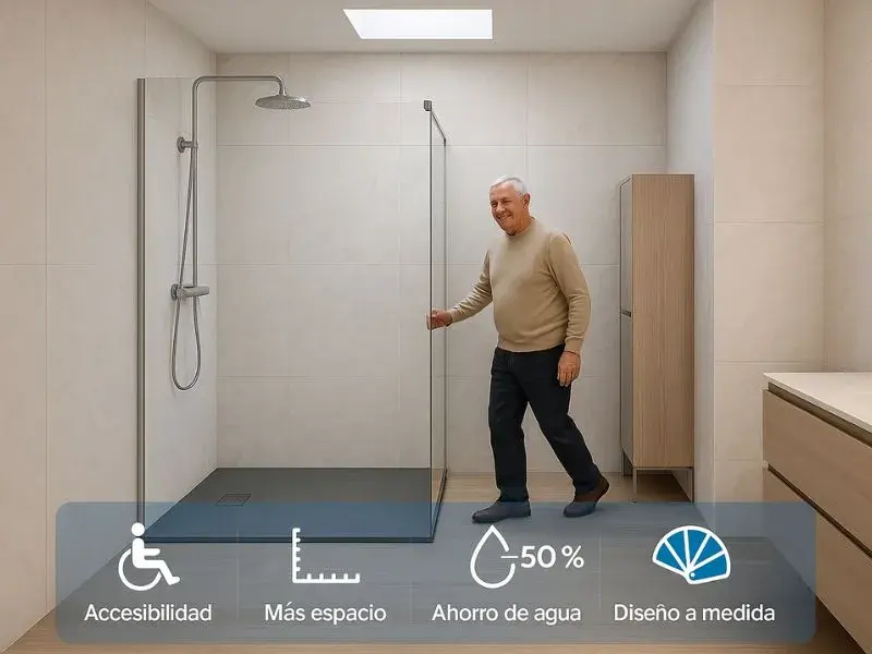 Cambiar bañera por ducha: guía completa, costes y plazos (24h)
