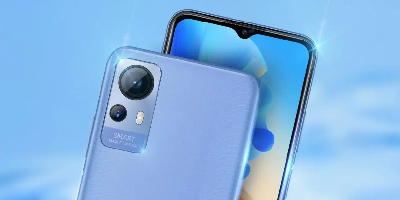 Elegancki, fioletowy telefon Acer z potrójnym aparatem głównym.