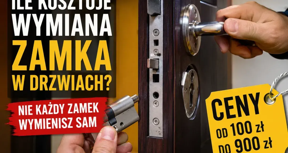 Ile kosztuje wymiana zamka w drzwiach antywłamaniowych? Ceny od 100 do 900 zł. Nie każdy zamek wymienisz sam.