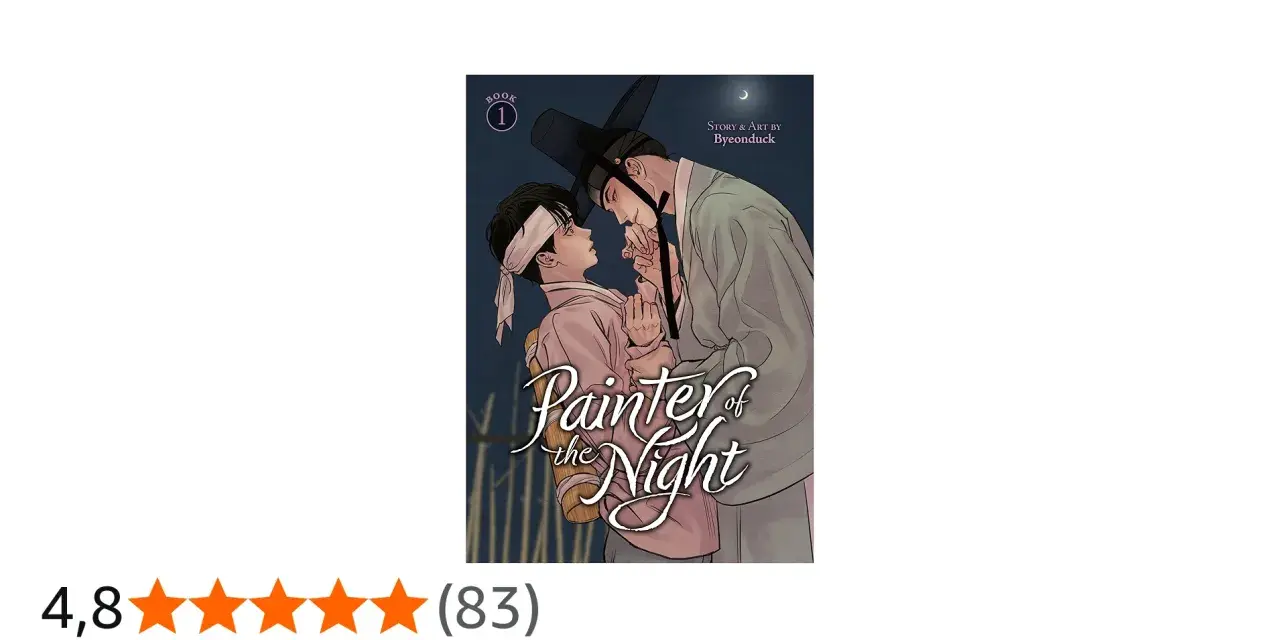 Cover von "Painter of the Night" Buch 1 mit zwei Männern, die sich nahe sind.