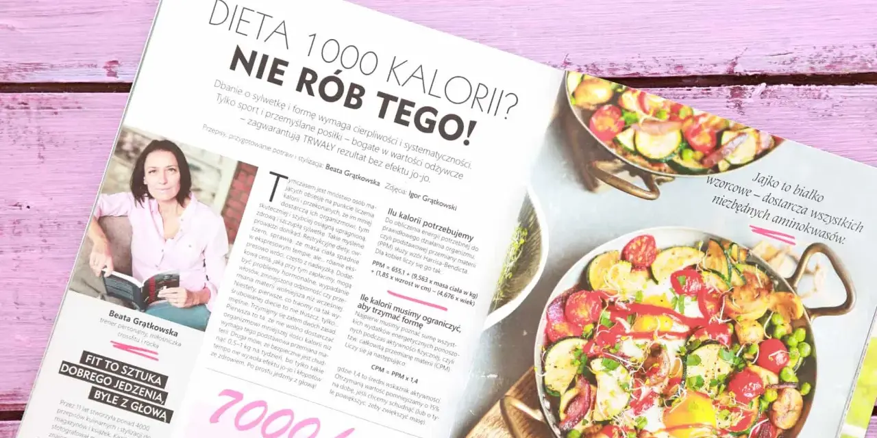 Dieta 1000 kalorii? Nie rób tego! Zbilansowane posiłki i sport to klucz do trwałej sylwetki.