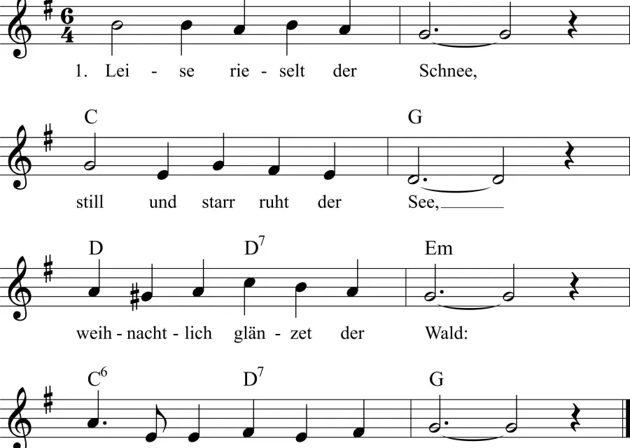 Leise rieselt der Schnee: Text, Eduard Ebel & die Geschichte