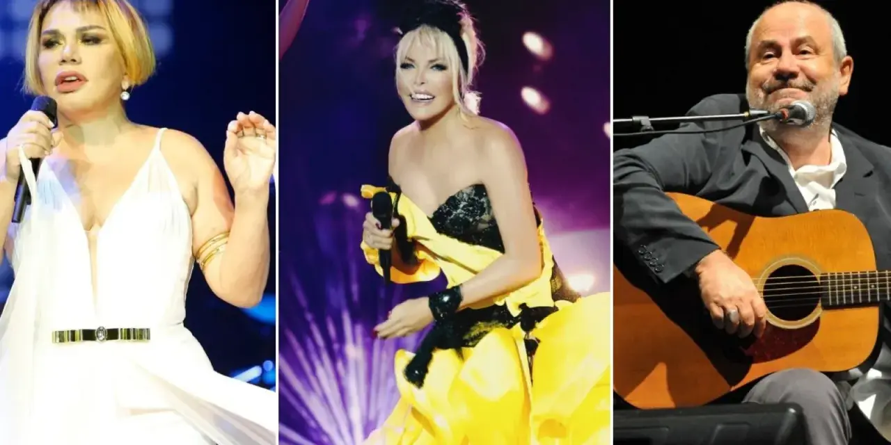 Trzy sceny muzyczne: kobieta w białej sukni, artystka w żółtej kreacji i mężczyzna grający na gitarze. Czy to najpopularniejsza turecka piosenka?