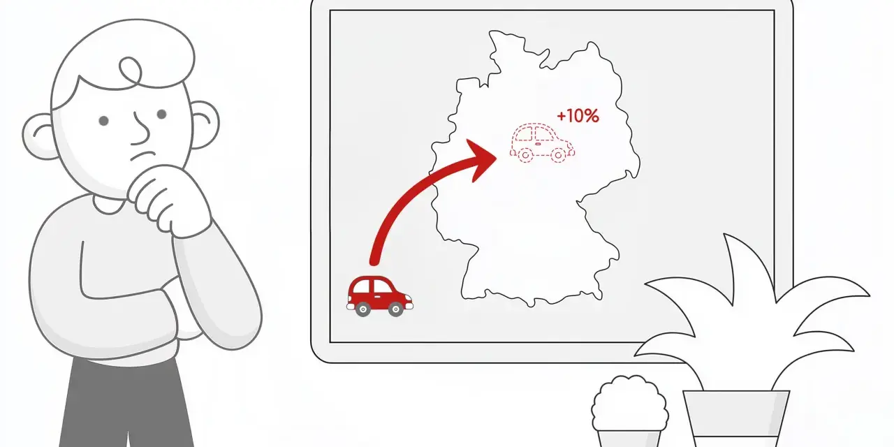 Zastanawiasz się nad akcyzą za auto? Mapa Niemiec pokazuje wzrost o 10% dla importowanego samochodu.