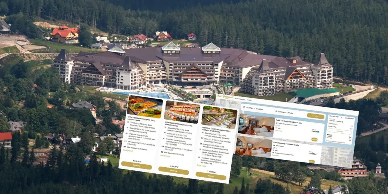Sprawdź, ile kosztuje noc w Hotelu Gołębiewski. Widok na góry i baseny zachęcają do rezerwacji.