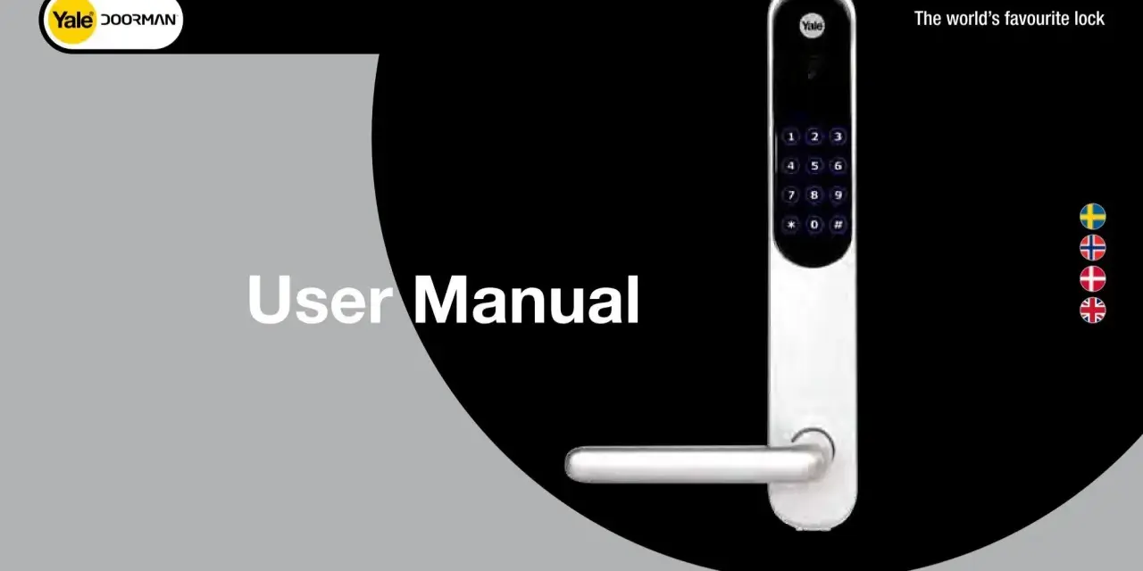 Användarmanual för Yale Doorman, världens mest populära lås. Enkel att installera och använda.