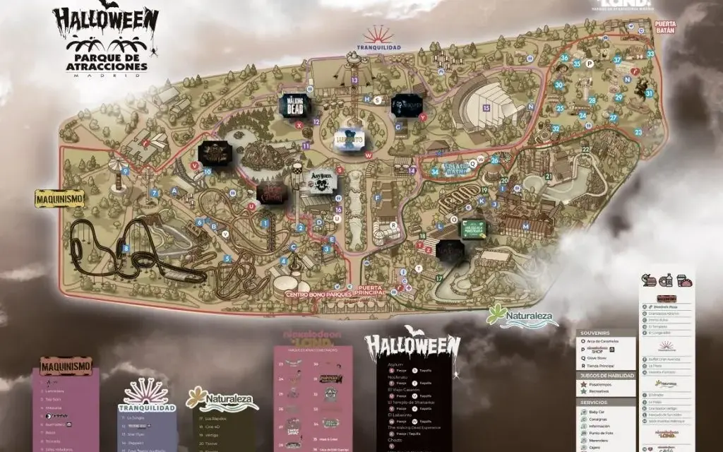 Halloween en el Parque de Atracciones de Madrid: Atracciones y Terror