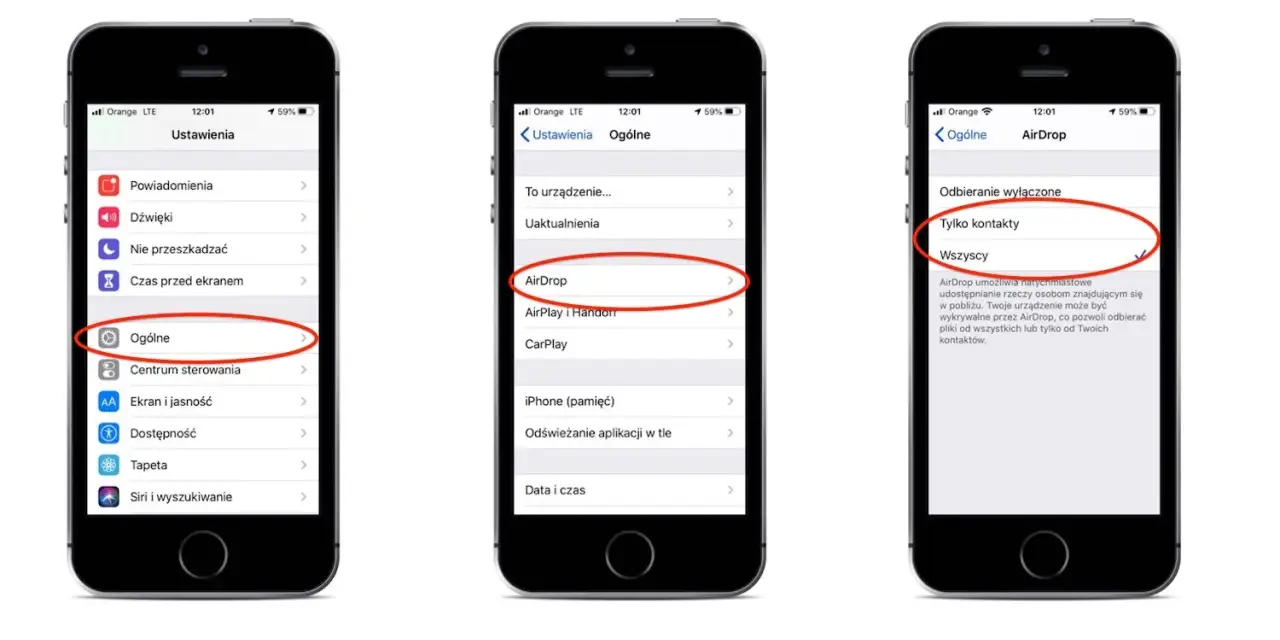 Ustawienia iPhone'a pokazują, jak skonfigurować AirDrop, aby udostępniać pliki znajomym. Dowiedz się, airdrop co to jest i jak działa.