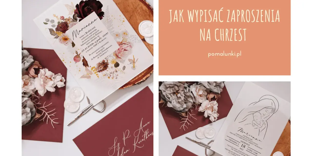 Jak wypisać zaproszenie dla chrzestnych, które wzruszy i zachwyci