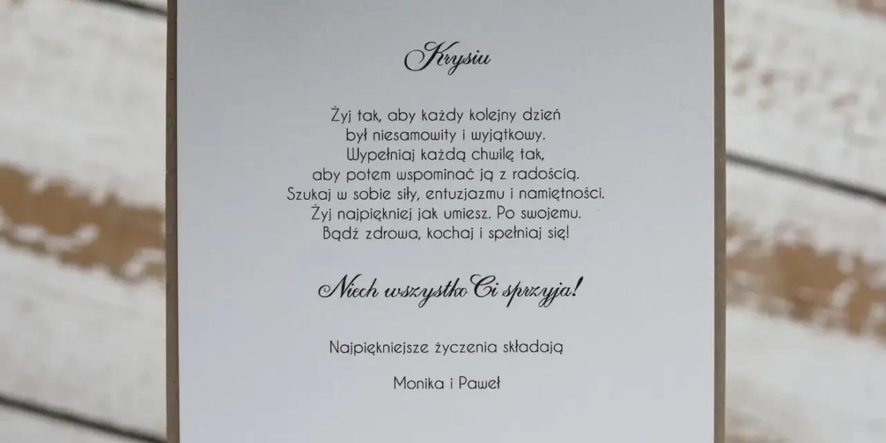 Mądre życzenia na 40 urodziny dla faceta: "Żyj tak, aby każdy kolejny dzień był niesamowity i wyjątkowy. Niech wszystko Ci sprzyja!