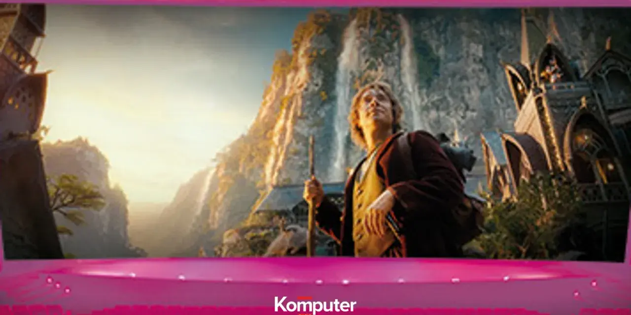 Bilbo Baggins w 3D HFR, co to za technologia? Widok na fantastyczne krajobrazy i elfickie budowle.