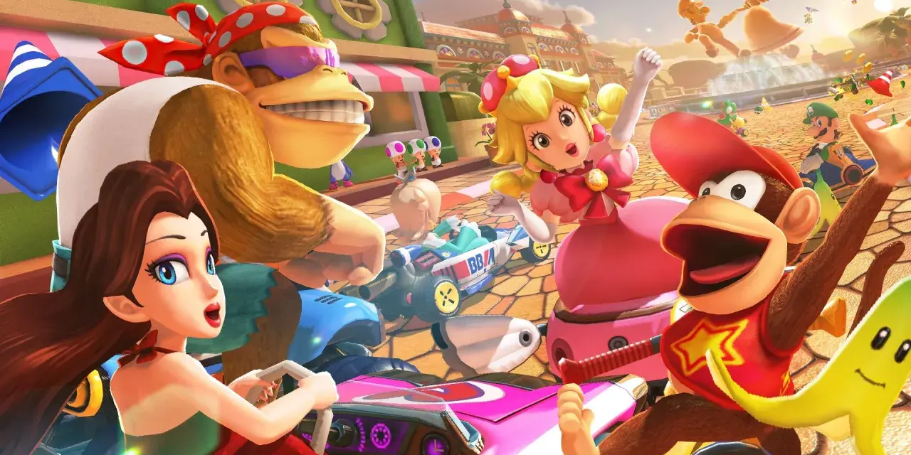 Personajes de Mario Kart 8 listos para competir. ¡Descubre trucos y secretos para ganar!