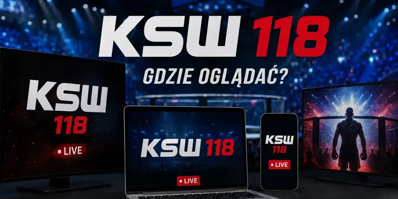 KSW 118 na żywo! Sprawdź, gdzie oglądać galę na ekranie komputera, telefonu lub telewizora.