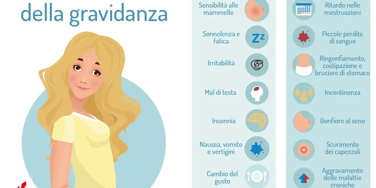 Ragazza con occhi lucidi gravidanza, con sintomi precoci e successivi.