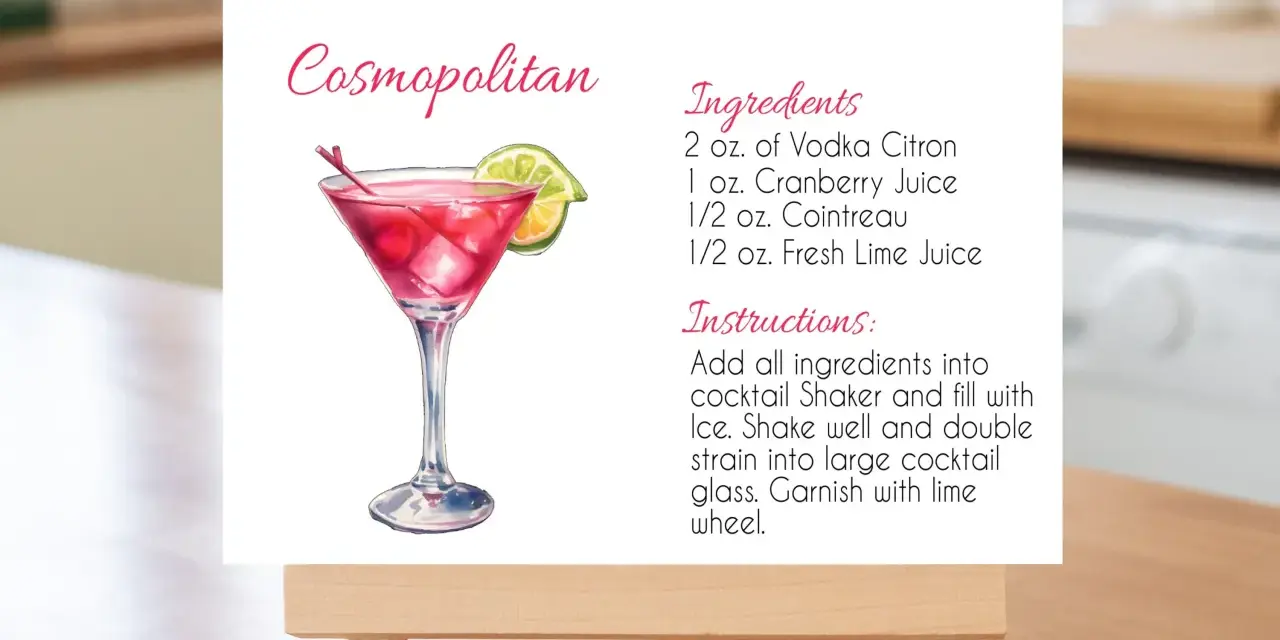 Cosmopolitan przepis: Zostań mistrzem w 5 min! Sekrety barmanów