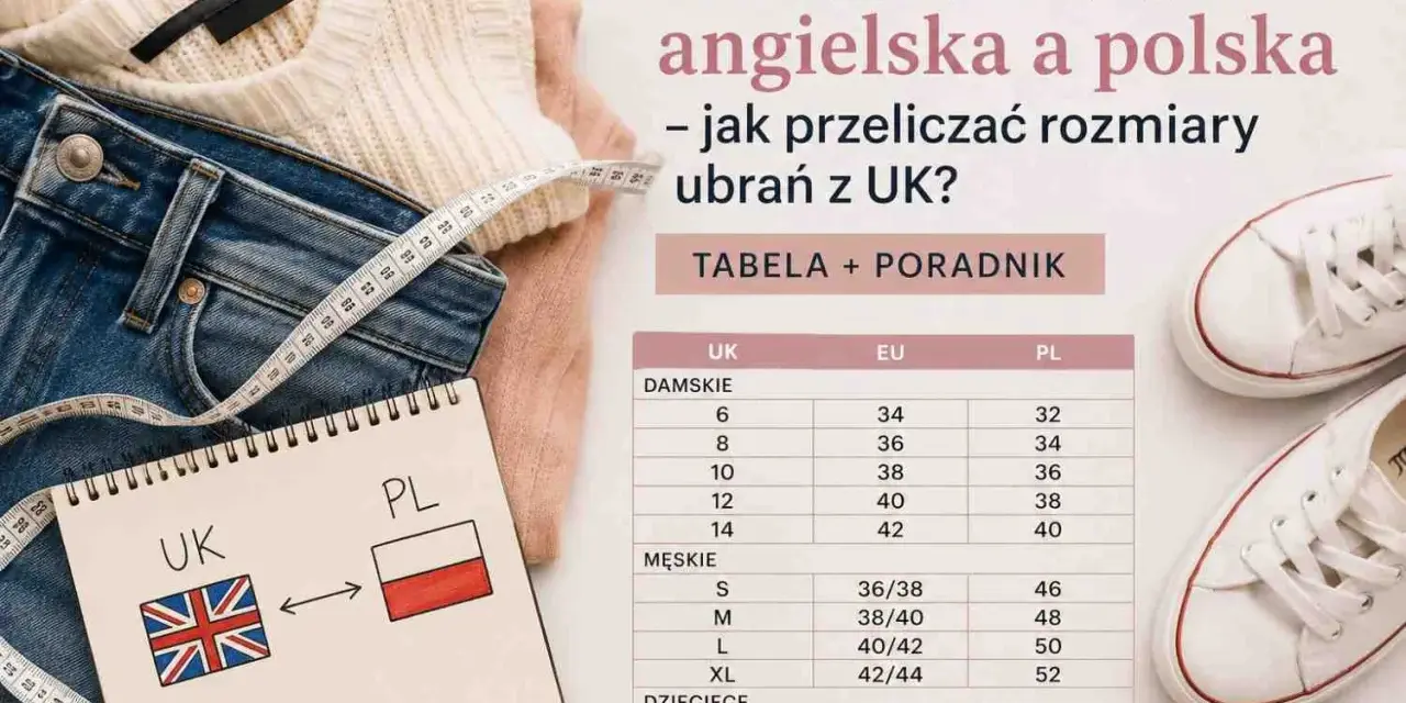 Tabela rozmiarów UK i PL. Rozmiar 6 UK to 34 EU i 32 PL. Jak to jaki to rozmiar buta? Sprawdź w tabeli!