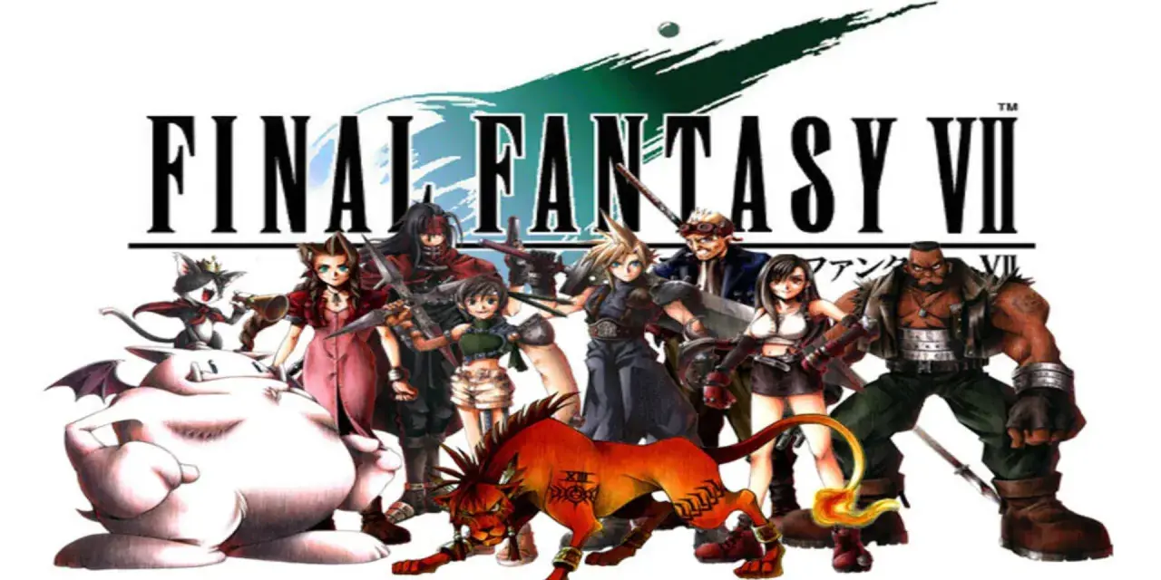 Elenco de personajes de Final Fantasy VII, incluyendo a Cloud, Tifa y Barret. Una guía FF7 para fans.