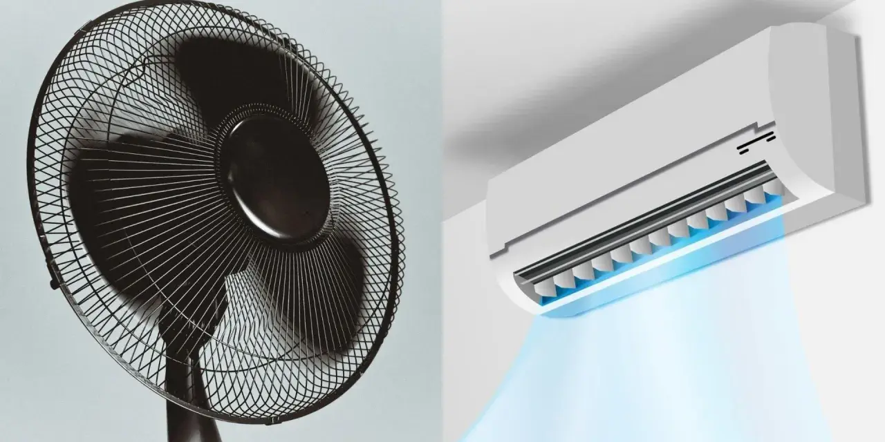 Ventilador y aire acondicionado, dos formas de combatir el calor.