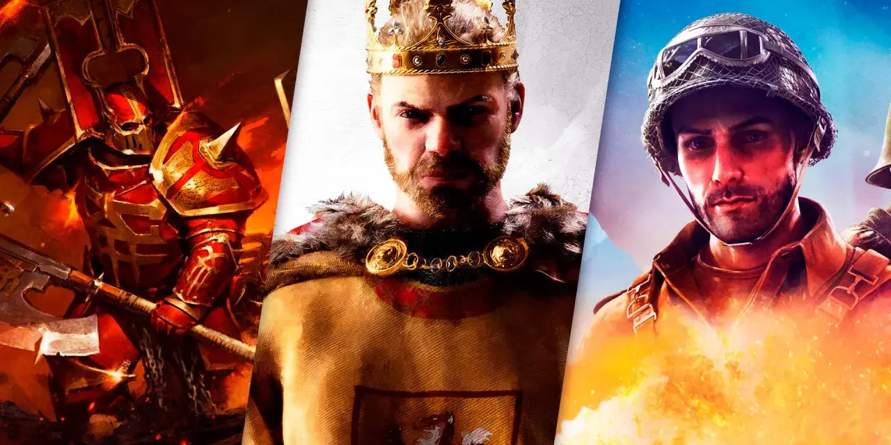 Un guerrero infernal, un rey coronado y un soldado en llamas. ¡Una épica compilación de juegos de estrategia para PC!