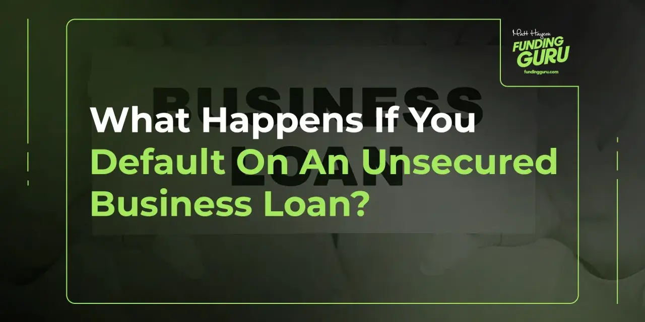Learn what happens if you default on an unsecured business loan. This graphic from Funding Guru explains the consequences.