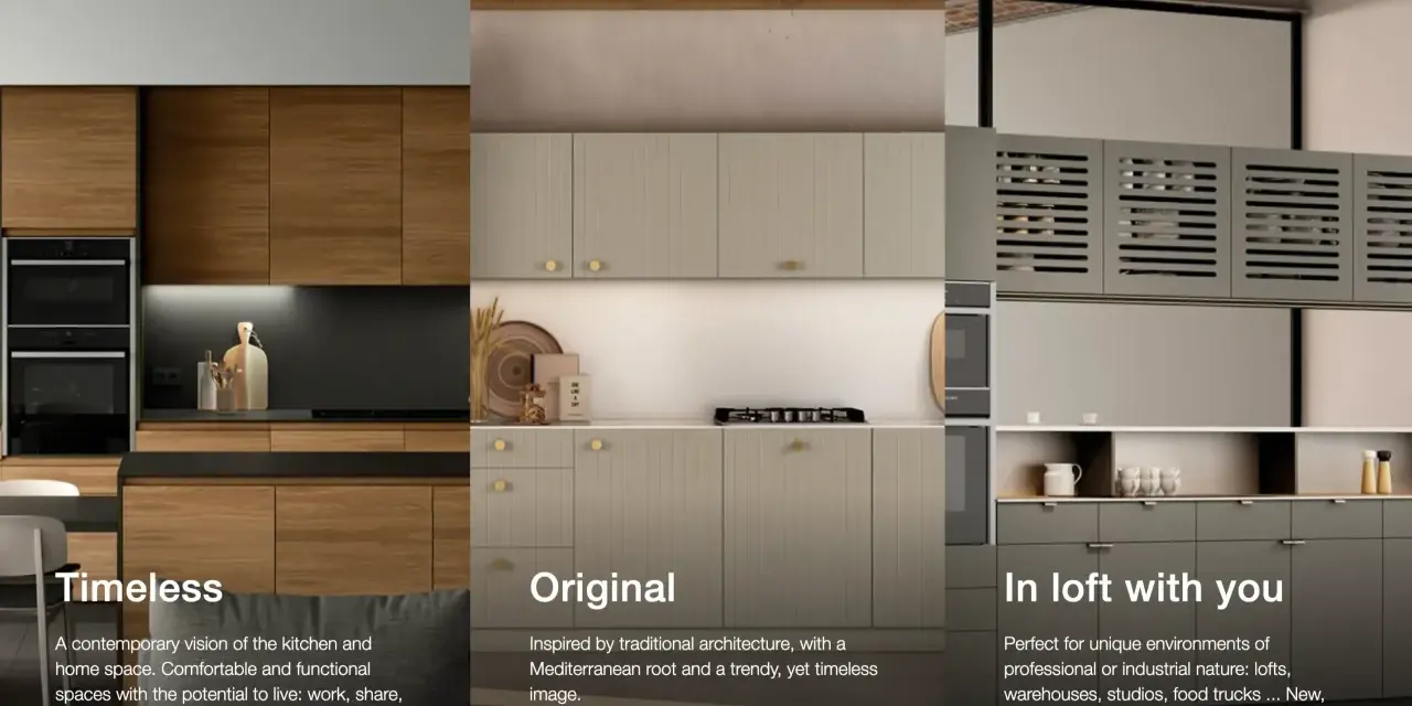 Muebles de cocina fabricantes: diseños modernos y funcionales. Explora colecciones atemporales, originales y de estilo loft.