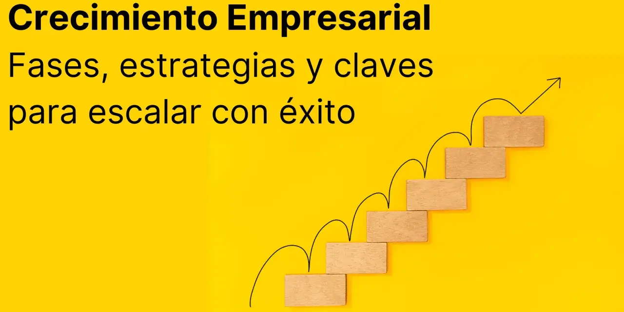 Escalera de bloques de madera ascendente con flecha, simbolizando el crecimiento empresarial y la **propuesta de valor** para escalar con éxito.