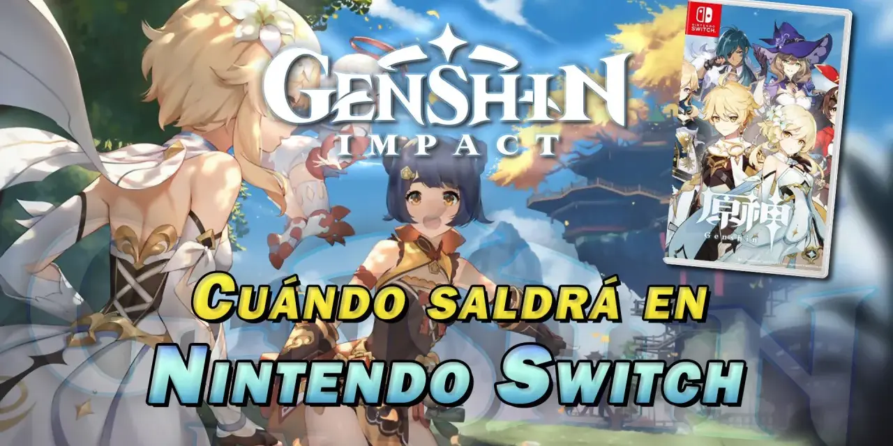 Genshin Impact en Nintendo Switch: Lumine y Xiangling protagonizan la portada del juego.