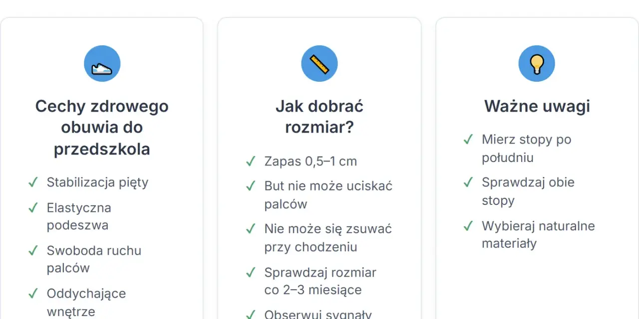 Idealne buty do przedszkola: Jak wybrać dla zdrowej stopy dziecka?