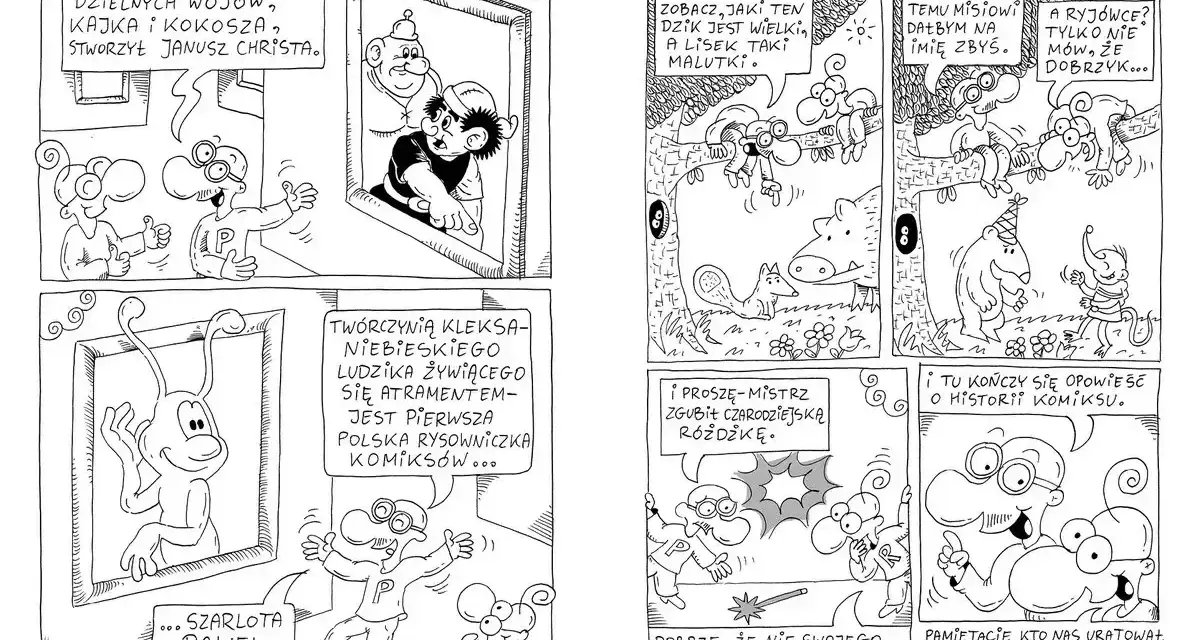 Jak narysować komiks? Bohaterowie z dziecięcych komiksów, jak Kajko i Kokosz, czy Kleks, inspirują do tworzenia własnych historii.