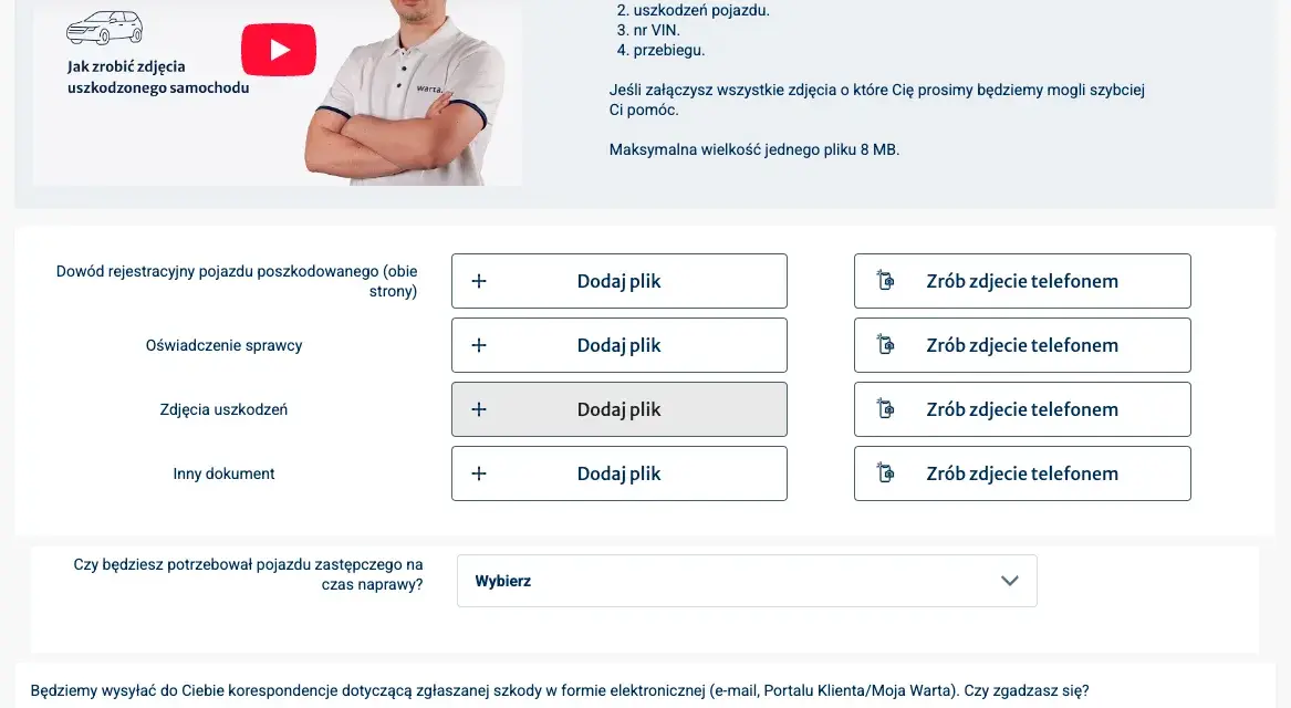 Warta jak zrobić zdjęcie: uniknij błędów przy zgłoszeniu szkody