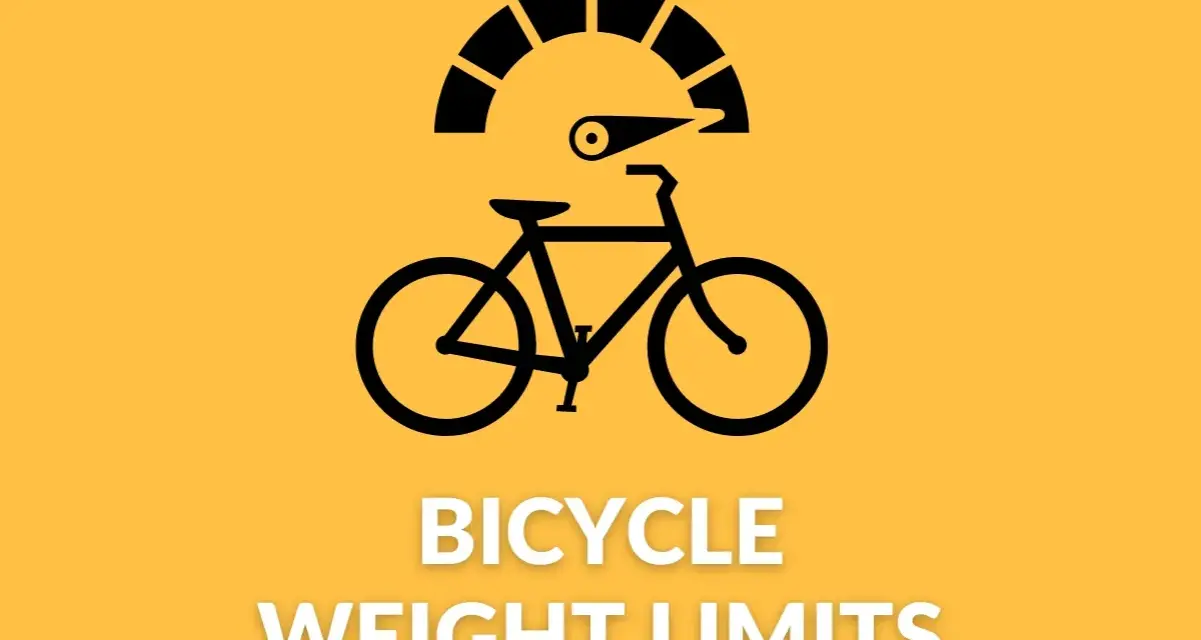 Icon of a bicycle with a speedometer above it, indicating "Bicycle Weight Limits.