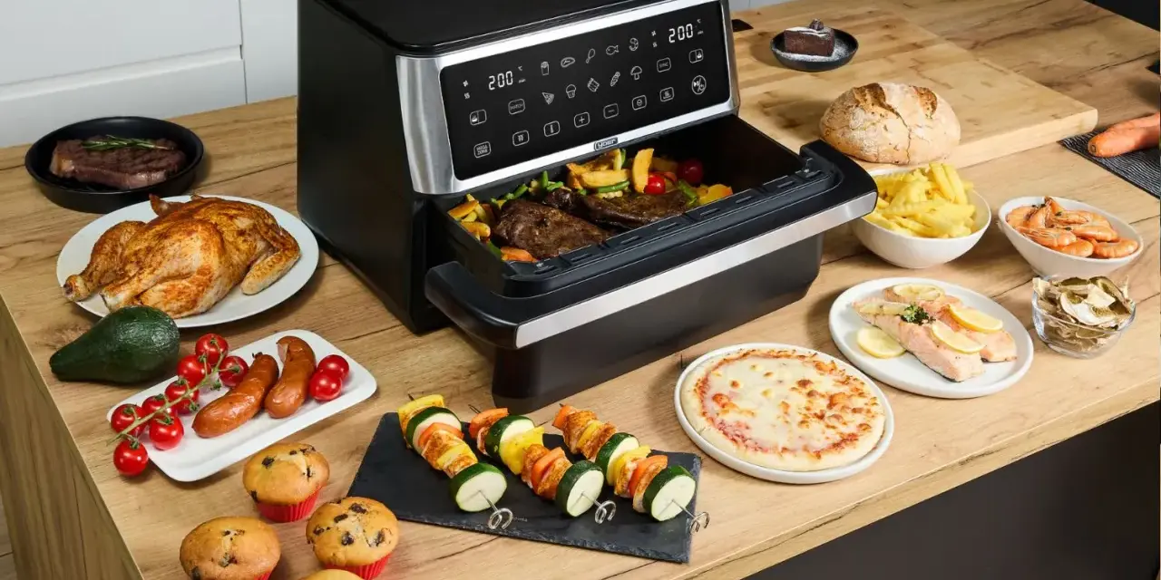 Mnóstwo pysznych potraw, które można przygotować w frytkownicy beztłuszczowej: kurczak, steki, ryba, szaszłyki, pizza, babeczki. To inspiracje na air fryer przepisy.
