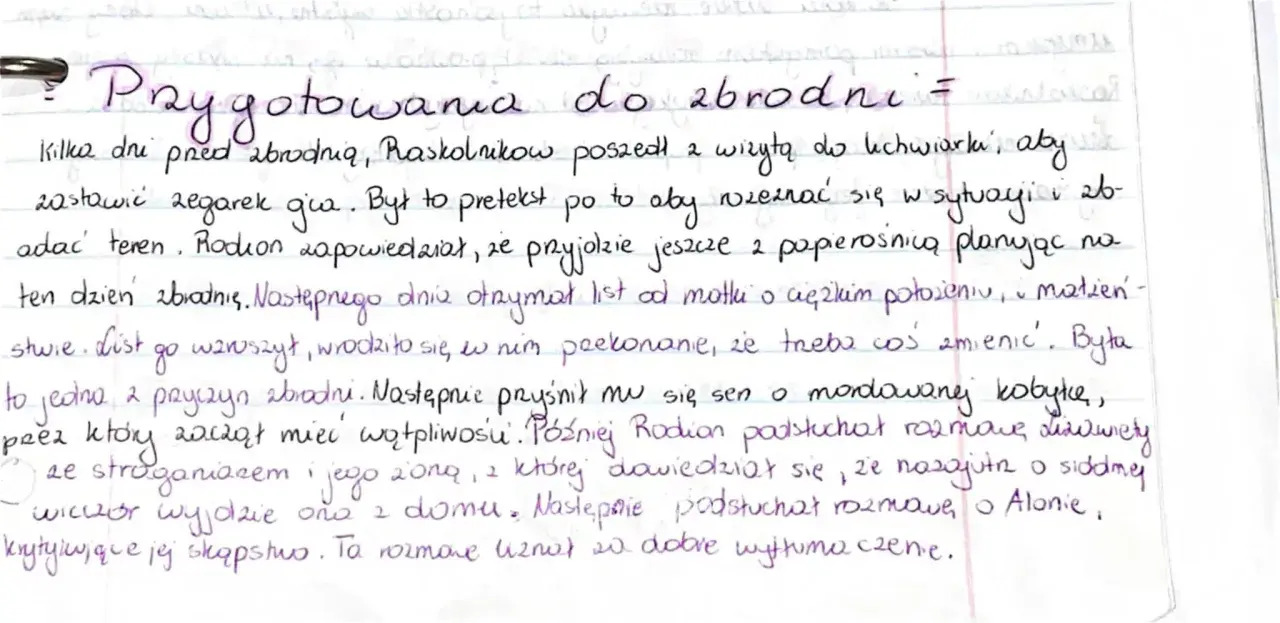 Przygotowania do zbrodni: Raskolnikow odwiedza lichwiarkę, by rozeznać teren. List od matki i sen o mordowanej kobyle pogłębiają jego wątpliwości.