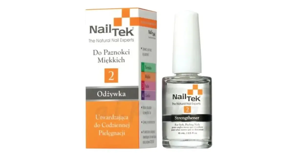 NailTek Odżywka nr 2 - najlepsza odżywka do paznokci dla miękkich i łamliwych. Utwardza i pielęgnuje codziennie.
