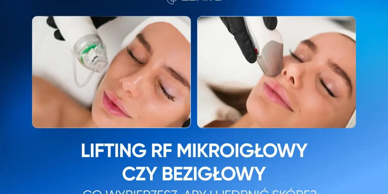 Dwa ujęcia zabiegu liftingu RF na twarz. Wybierz vivace zabieg dla jędrnej skóry.