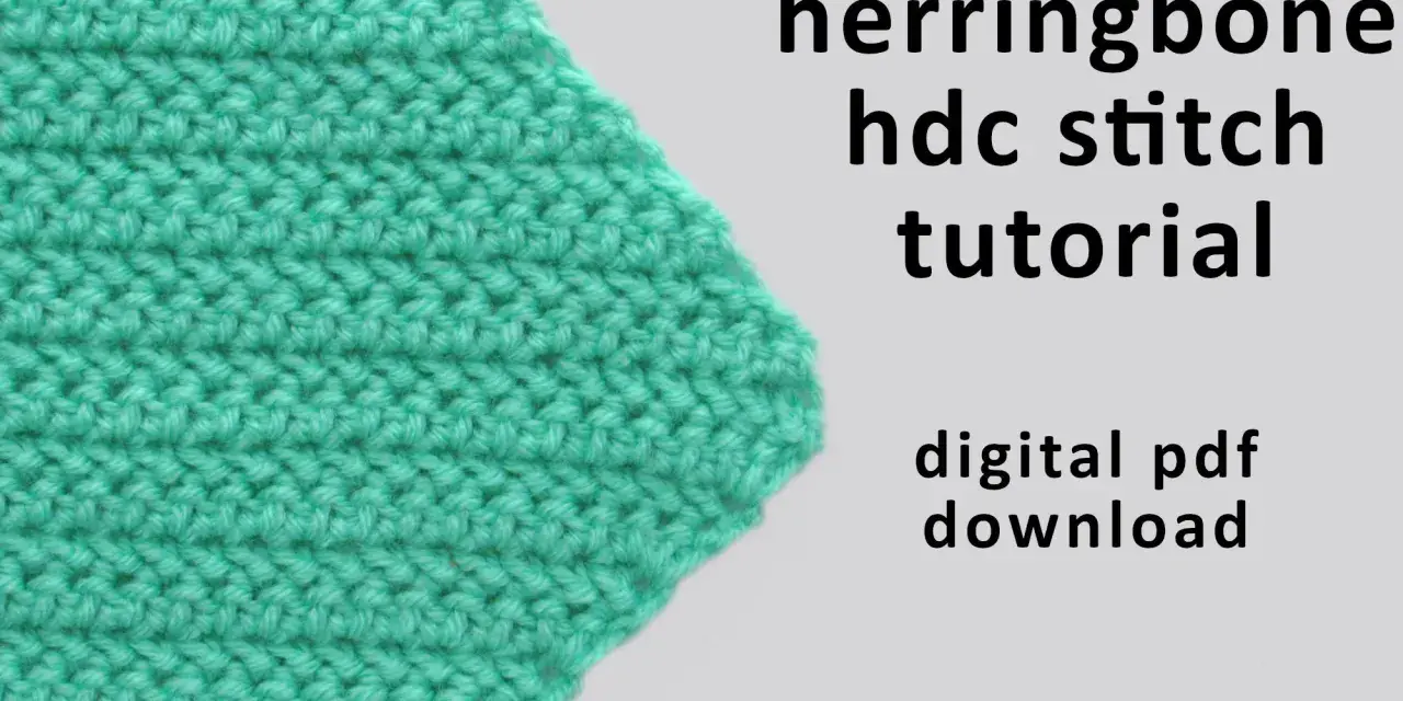 C2C herringbone hdc stitch tutorial. Dowiedz się, c2c co to za ścieg i jak go wykonać. Dostępny cyfrowy PDF do pobrania.