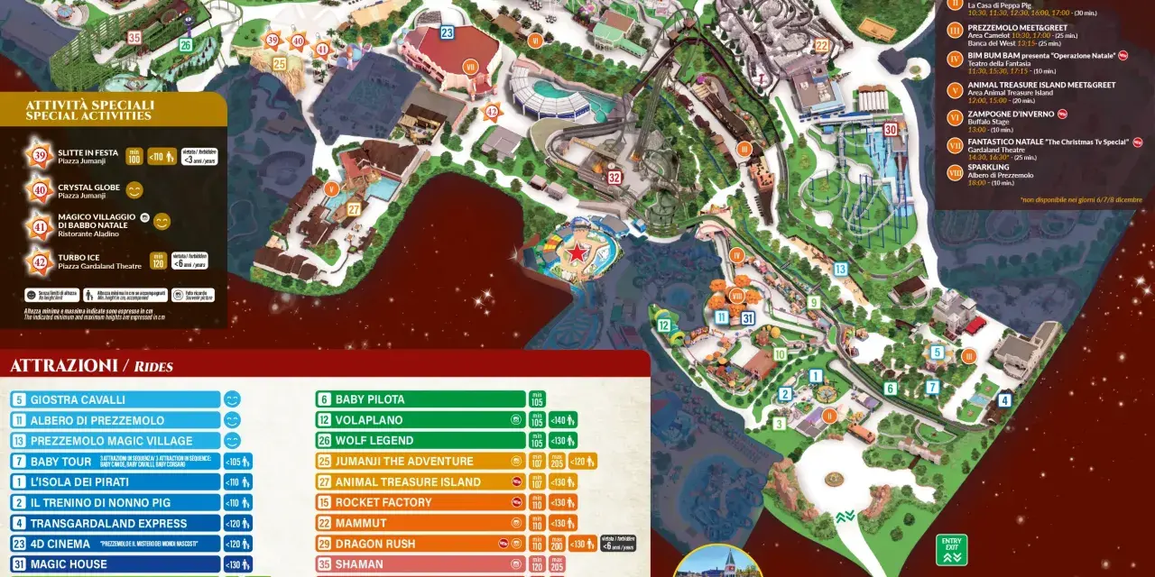 Gardaland mappa 2026: attrazioni, novità e segreti anti-coda