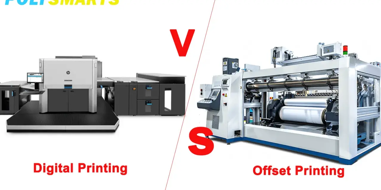 Máquinas de impresión digital y offset. La impresión offset digital ofrece versatilidad para tiradas cortas y personalizadas.