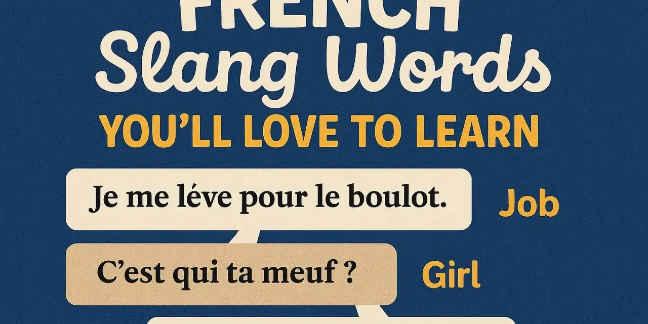 Aprende jerga francesa: "Je me lève pour le boulot" (trabajo), "¿C'est qui ta meuf?" (chica) y "On va bouffer ou quoi?" (comer).