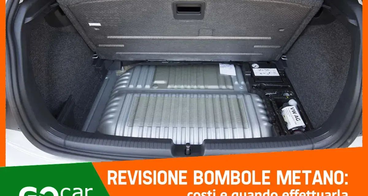 Bagagliaio auto con bombole metano. Scopri la revisione bombole metano ogni quanto va fatta.