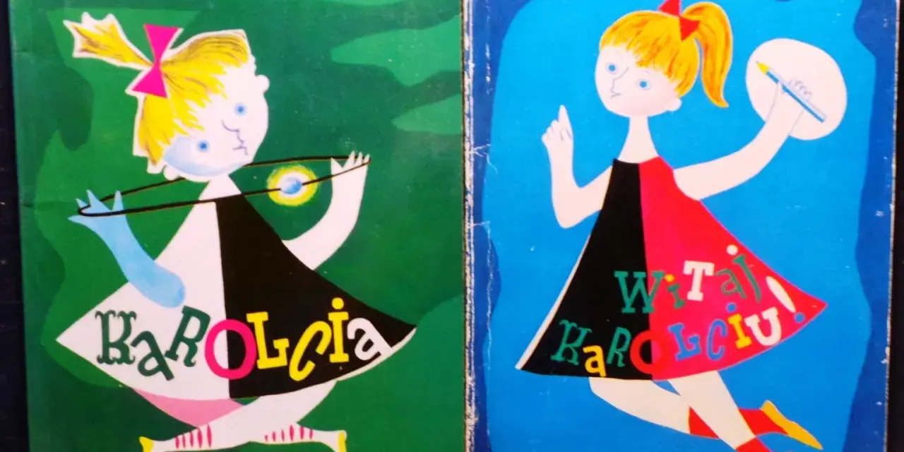Dwie okładki książek Marii Krüger z Karola. Jedna zielona, druga niebieska. Idealne na audiobooka!