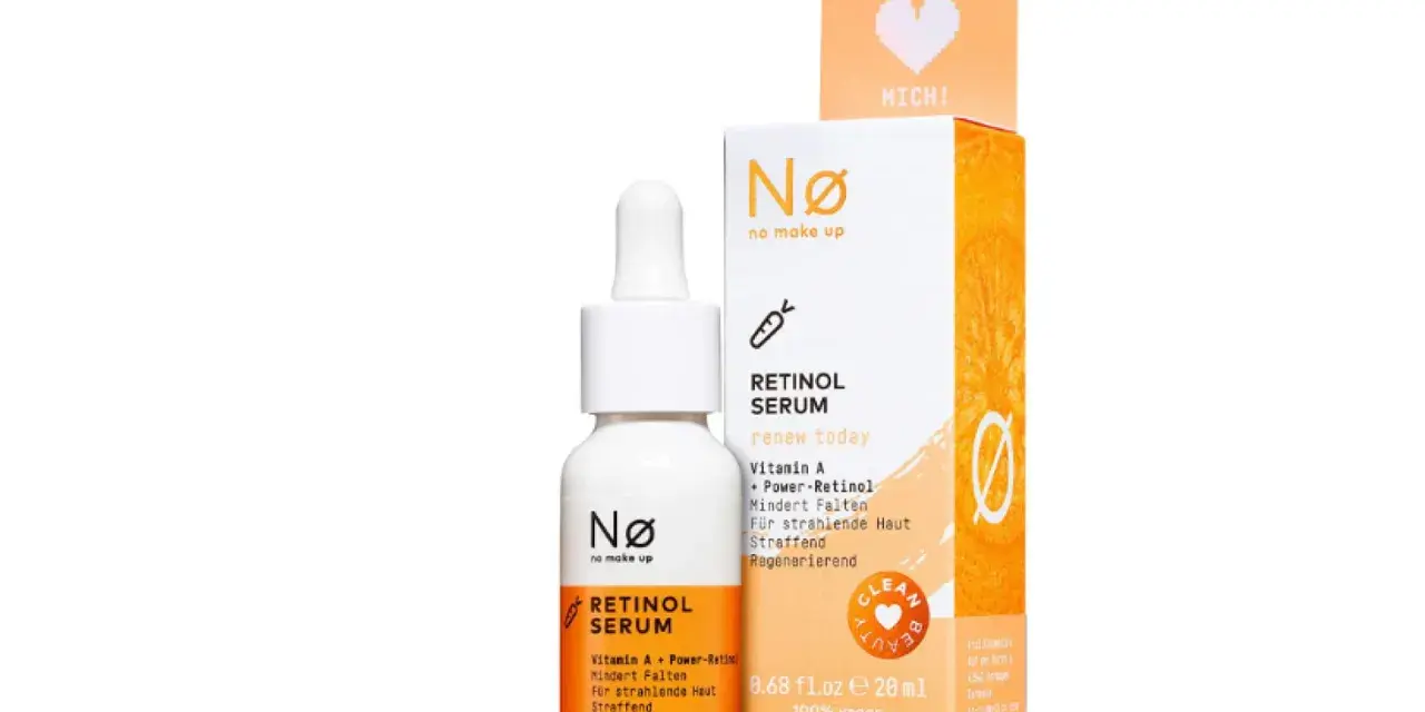 Nø Retinol Serum mit Vitamin A und Power-Retinol für strahlende Haut. Die retinol serum wirkung mindert Falten und regeneriert die Haut.