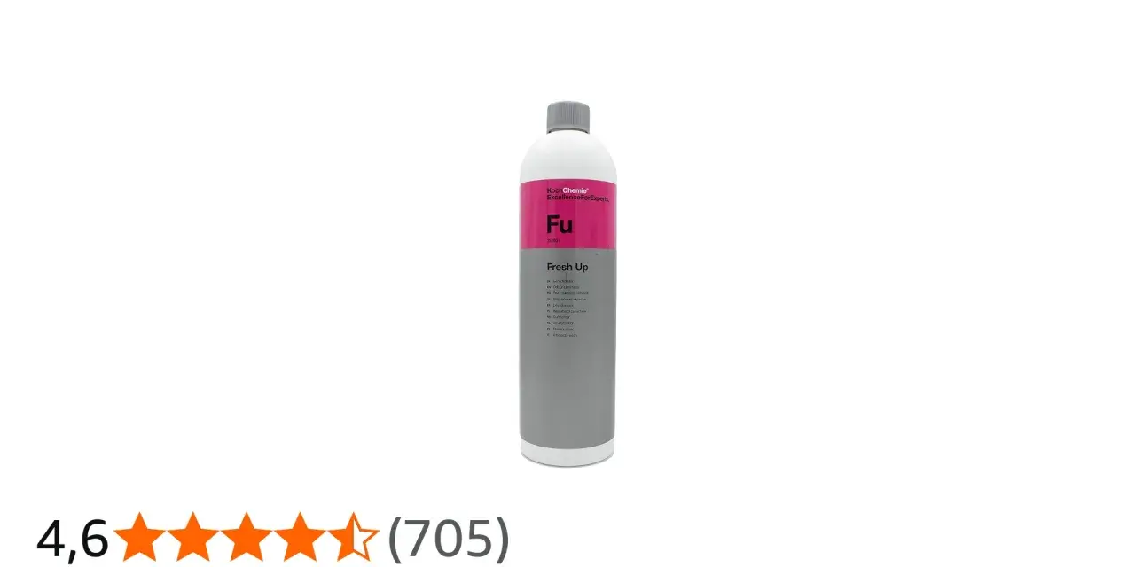 En flaska Koch Chemie Fresh Up, en luktborttagare för bilar.