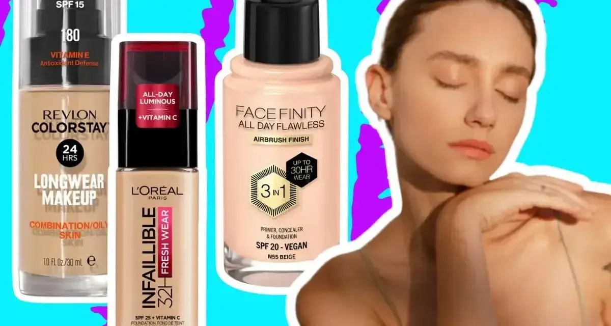 Podkład rozświetlający Rossmann: Revlon Colorstay, L'Oréal Infallible i Face Finity dla nieskazitelnej cery.