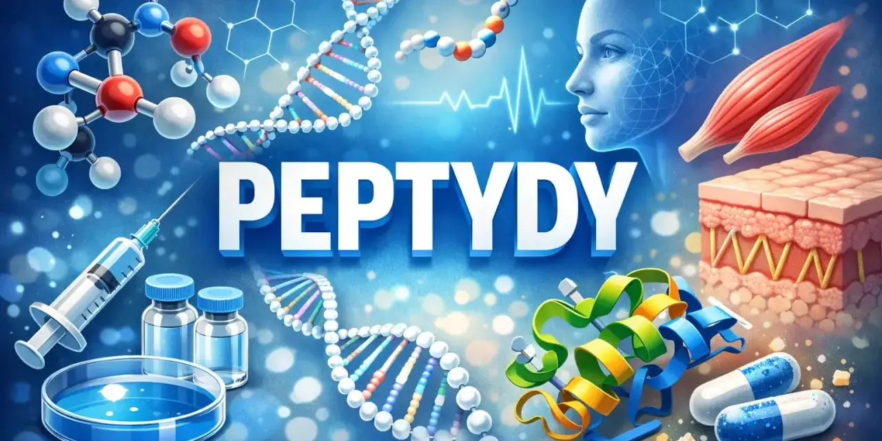Peptydy – budulec życia, od DNA po mięśnie i skórę. Zrozum czym są peptydy i ich rolę w medycynie.